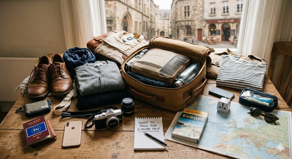 what to pack for europe trip