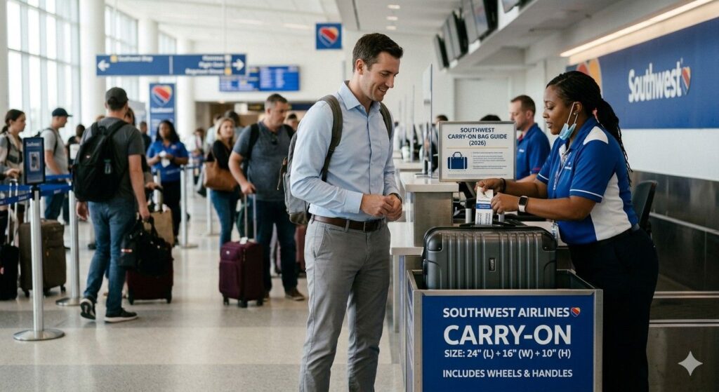 Southwest Carry-On Size: Complete Guide to Southwest Airlines Cabin Baggage (2026) southwest carry on size